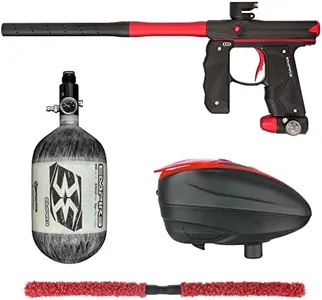 Action Village Empire Mini GS TP Contender Paintball Gun Package Kit w/ 68/4500 Tank (Dust Black/Dust Red, LTR Color: Black/Red)