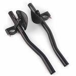 Ergonomic Bicycle Rest Handlebar, Adjustable Bike Aero Bar for Road Bike, Triathlon, Mountain Bikes (black)