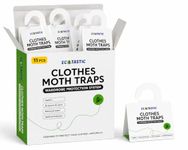 Moth Traps - Keep Clothes Safe - Moth Repellent - Clothes Moth Traps - 11 Pheromone Traps - Child/Pet Safe/Insecticide Free - Moth Prevention Repellent - Protection Clothes/Wool/Carpet - Moth Balls