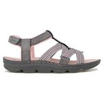 Jambu Women's Bay Encore Water Ready Flat Sandal, Charcoal/Rose, 9.5