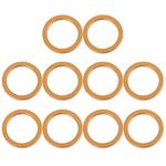 F FIERCE CYCLE 10pcs 30x40mm Motorcycle Exhaust Muffler Gasket for H-onda CG125