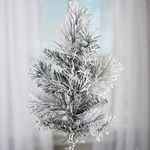 Factory Direct Craft Heavily Snow flocked Artificial Pine Embellishing Pick for Home and Holiday Decorating and Arranging