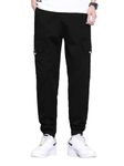 TAGDO Relax Fit Men's Cargo (RF-Cargo-2004-Black-32)