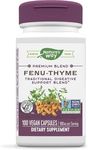 Nature's Way Fenu-Thyme - Traditional Digestive Support Blend* - 900 mg of Thyme & Fenugreek per 2-Capsule Serving - Non-GMO Project Verified & Dairy Free - 100 Vegan Capsules