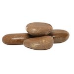 Foodie Puppies Natural Glossy Finish (Jumbo Stone, 5 Pieces) (3-4 inch) Multi-Purpose Use Attractive Quality Big Size Pebbles Stone for Massage, Garden Décor, Landscape and Decorative