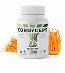 Pacific Rim Mushrooms Cordyceps Capsules - Organic Mushroom Extract Supplement, Ultra Strength 10:1 Cordyceps Mushroom to Support Energy, Endurance and Vitality, 120 Caps