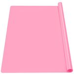 Oversize Silicone Mat 27.6" x 19.7", Gartful Silicone Sheet for Crafts, Nail Arts, Painting, Epoxy Resin Jewelry Casting Mat, Countertop Protector, Table Placemat Pad, Nonstick Nonskid, Pink