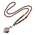 Krisah Wooden Beads Long Fashion Chain Handmade bead necklace tassel (Contemporary) For Unisex Adult