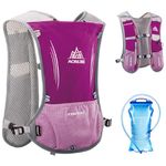 TRIWONDER Hydration Backpack Hydration Vest Hydration Pack Running Vest for Outdoor Trail Marathon Hiking (Rose Red - with a 1.5L Water Bladder)