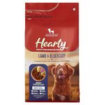 Hearty by HUFT Dog Food for Adults – 2 kg | Lamb & Blueberry with Superfoods | Dry Pet Food | Natural, Oven-Baked Food | No Artificial Flavours or Fillers