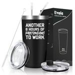 Livole Funny Mugs for Work Colleagues Men, Christmas Gifts for Men Who Have Everything, Pretending to Work Mug, Birthday Presents for Him, Coworkers, 20oz Insulated Travel Mug, 600ml Thermal Cup