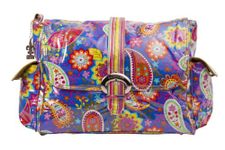 Kalencom Fashion Diaper Bag, Changing Bag, Nappy Bag, Mommy Bag, Laminated Buckle Bag (Cobalt Paisley)