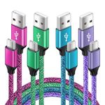 USB C Phone Charger Cable 4Pack, 3FT Samsung Charger Cable Type C Fast Charging USB to USB C Cable Lead for Samsung Galaxy A15/A55/A35/A54/A14/A53/A05s/A25/A22/A33/S24/S23/S22/S21/S20, Google Pixel 8a