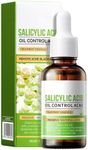 2% Salicylic Acid Serum For Acne, Open Pores | Reduces Excess Oil & Bumpy Texture | BHA Liquid Exfoliant for Acne Prone & Oily Skin | For Women & Men | 1 Fl Oz/30ml (Green)