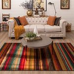 Mohawk Home Avenue Stripes Indoor/Outdoor Printed Area Rug, 5'x8', Multicoloured