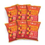 Taali Jowar & Protein Puffs | 60 gm (Pack of 6) | Tomato Basil | Healthy Roasted Tasty Snacks, Ready to eat | 100% Veg., Gluten free products, No Cholesterol, No Trans-Fat