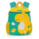 Toyshine Dinosaur Backpacks for Kids Girls Boys Cute Dinosaurs Dino Toddler Backpack Preschool Nursery Travel Bag - Mini Size - Yellow for kids.