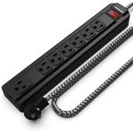 Monster Pro MI Professional Surge Protector Power Strip with Fireproof MOV Technology for Computers, Amplifiers, Pedal Boards, and Pro Audio Gear, 1350 Joule, 4 ft Cord, 7 Outlet Power Strips