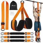 HPYGN Pull Up Assistance Bands, Heavy Duty Resistance Band for Pull Up Assist, Adjustable Weight/Size with Fabric Feet/Knee Rest, Resistance Bands for Pull Up Bar, Strength Training, Home Fitness