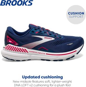Brooks Adrenaline GTS 23 Women’s Running Shoes, Blue/Raspberry, UK 6