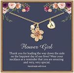 IEFLIFE Flower Girl Gifts, 14K Gold