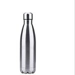 MantraRaj 500ml Insulated Water Bottle, Double Wall Stainless Steel Vacuum Bottle, 24 Hours Cold & 18 Hours Hot - BPA Free Steel Water Bottle Thermal Insulated Flask Sports Trekking Travel (Sliver)