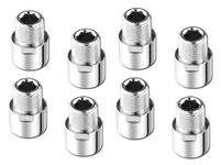 ANMEX Full Brass Extension Nipple for Pipe Fittings,Bathroom Taps/Kitchen Taps (1 INCH (1"), 10)