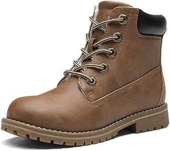 Bruno Marc Boy's Winter Snow Boots Outdoor Ankle Boots,Brown,Size 3 US Little Kid SBSB2302K