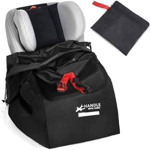 Car Seat Travel Bag for Airplane, Large Waterproof Car Seat Bags Fits Most Infant Car Seats, Convertible Car Seats, Booster Seats, Car Seat Bases, Adjustable Shoulder Strap