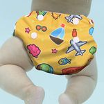 POLKA TOTS Reusable & Washable Swim Diaper, Leak proof & Adjustable Swimsuit Costume for Toddlers Baby Kids (Travel, 12-24 Months)