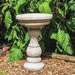 DGS STATUES – Stone Cast, Birdbath/Feeder, Smooth Bubble/Tear Drop Design, Hand Finished, Statue, Sculpture