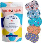 Speckles- HIDE&SEE Kids Eye Patches (Explorer) Fun & Comfortable Hypoallergenic Patches for Amblyopia & Strabismus Treatment, Variety Pack for Boys & Girls includes motivational Reward Chart (50 Pack)