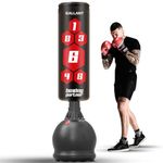 Gallant 5.5ft Free Standing Punch Bag-Heavy Duty Pedestal Stand Boxing Bag for Kickboxing Martial Arts MMA Dummy Muay Thai Home Gym Training Equipment for Men and Women