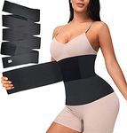 Laxit Free Size Premium Waist trainer body shaper Belt slimming Tummy tucker shapewear for women belly fat burner Flat Belly Belt Elastic Band, Abdominal Belt delivery Black (4 Meter)