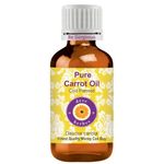 Deve Herbes Pure Carrot Oil (Daucus carota) Natural Therapeutic Grade Cold Pressed 30ml