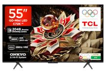 TCL 139 cm (55 inches) 4K UHD Smart QD-Mini LED Google TV 55C72K