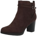 Anne Klein Women's Riah Fashion Boot, Dark Brown, 6.5 UK