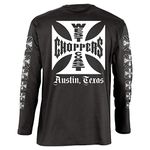 West Coast Choppers Men Long-Sleeve T-Shirt OG Classic, Color:Black, Size:XL