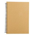 Krafty Soft Cover Spiral Sketchbook Pad, Blank Notebook Journal, Memo Notepads Diary Planner, 120 Pages/ 60 Sheets 140gsm (A4)