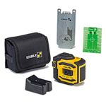 Stabila 03185 LAX300G Green Beam Cross Line Plus Plumb Dots Laser Level