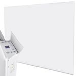 MYLEK Panel Heater Radiator Electric 1.5KW Daily and Weekly Timer, Digital Thermostat, Wall Mounted Slimline White Panel Heater for Bathroom, Office, Bedroom, Garage Lot 20 Compliant (1500 Watt)