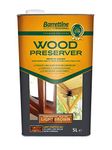 2 x 5L Wood Preserver Light Brown Barrettine Premier Wood Preserver Stain Treatment Protection Exterior
