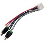 Aokus 1pc Power Input Speaker Wire Harness 10 Pin Plug RCA Compatible with Dual TBX10A Amplifier