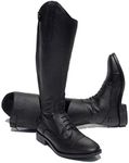 Rhinegold Women's 817es-5(38)-3-bk Rhinegold ES Luxus Leather Riding Boot, Black, Size 5 Calf 3 UK