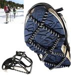 Anti-Slip Shoes Ice Grips, 1 Pair Universal Anti-Slip Snow Cleats Shoes Ice Gripper Winter Walker Traction Device for Hiking, Walking, Jogging (Fit 35-43 Sizes)