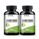 Vokin Biotech Avocado Capsule 500mg for Improves Cognitive Function and improve skin problem -Herbal Vegetarian (30 Caps) (Pack Of 2)