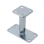 Adjustable Elevated Post Base Post Holder 100-200mm Height Adjustable Post Support Feet M20 Bolt Pergola Roof Support Base Heavy Duty 7mm Thick Steel Galvanised Bracket for Building Roofing Fence