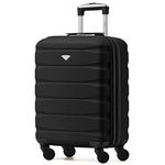 Flight Knight Lightweight 4 Wheel ABS Hard Case Suitcases Cabin Carry On Hand Luggage Approved for Over 35 Airlines Including British Airways, easyJet & Maximum Size for Lufthansa 55x40x23cm