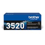 BROTHER TN-3520 Toner Cartridge, Black, Single Pack, Ultra High Yield, Includes 1 x Toner Cartridge, Genuine Supplies