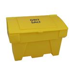 Pathfinder Lockable Yellow Grit Bin - 200 Litre / 200 Kg Capacity